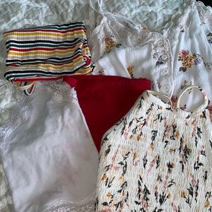 5 crop tops for $20